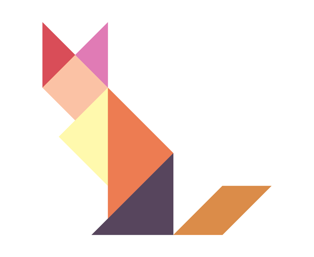 crystalised-wildlife-tangram-animated-fox - Designs for visual ...